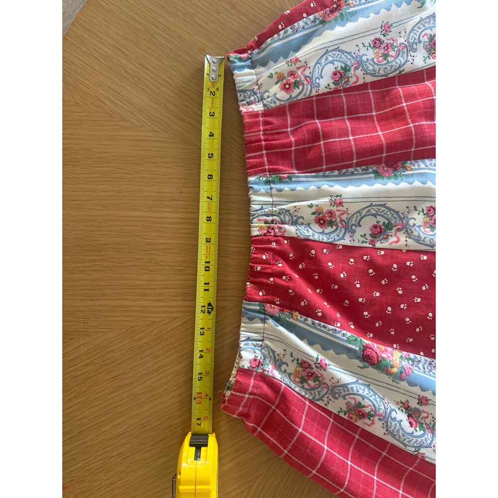 OOAK Handmade Prairie Patchwork Maxi Skirt Folk Art Cottagecore Heirloom - Picture 9 of 12